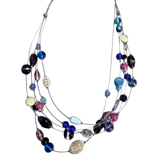Lia Sophia multi Strand Necklace - Picture 1 of 9